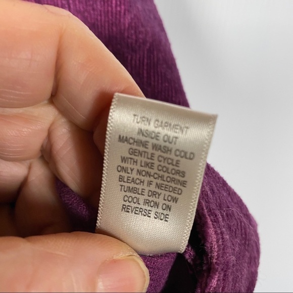 CJ BANKS Corduroy Jacket w/Mandarin Collar Size 1X - Picture 5 of 7